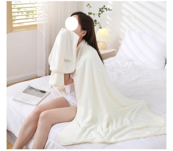 360Home elegantes Duschtuch Handtuch schön einfarbig Badetuch Drei